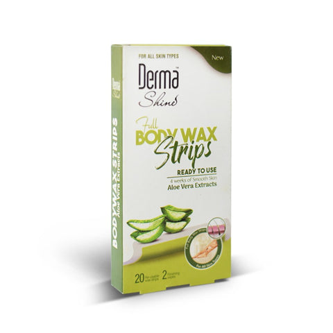 Derma Shine - Full Body Wax Strips - Aloe Vera Extracts