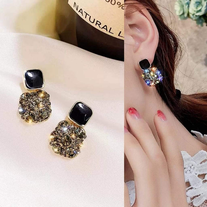 Essentyls- Rhinestone Decor Earrings