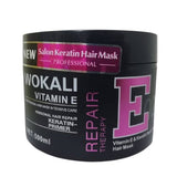 Wokali- Vitamine E Salon Keratin Hair Mask Repair Therapy- Pink, 500ml