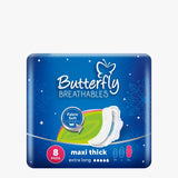 Butterfly Maxi Breathables- Maxi Thick Extra Large 8pcs