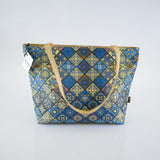 Wiozna- Blue Square Tote Bag