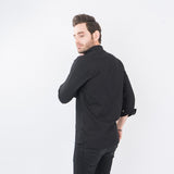 VYBE - Casual Solid Shirts- Black