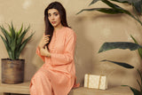 VYBE- Basic Co-Ord-Chikankari Peach(Only Kurta)