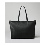 Lefties- Black Faux Leather Shopper Bag