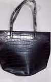 Bershka- Black Leather Tote Bag