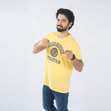 VYBE-Printed T Shirt-Yellow Cordon Shirts 1986