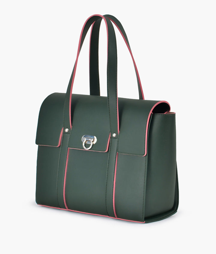 RTW - Army green carry-all satchel bag