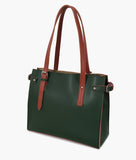 RTW- Army green satchel tote bag