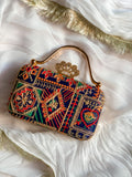 The Originals Hand Embroided Cluthes Blue Evening Bag