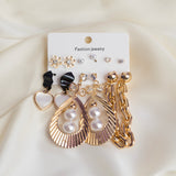 Shein- Embellished 6pc Earrings set