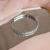 Shein- Diamond Silver Bracelet