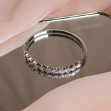 Shein- Diamond Silver Metal Bracelet
