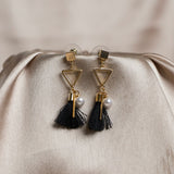 Shein- Triangle Tassel Earrings