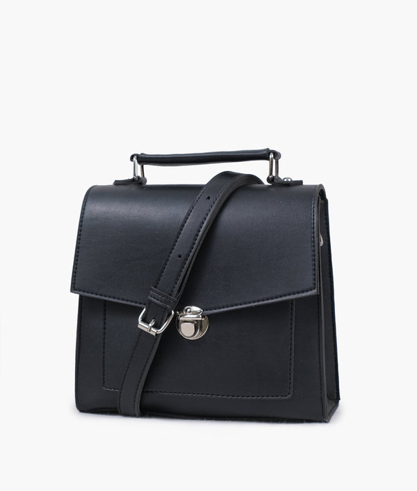 RTW - Black push-lock messenger bag