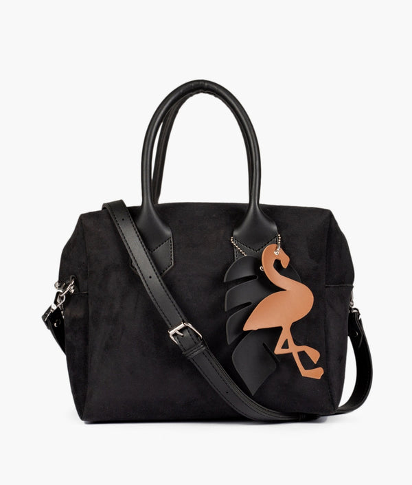 RTW - Black suede mini bowling bag