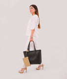 RTW - Black tote bag with detachable pouch