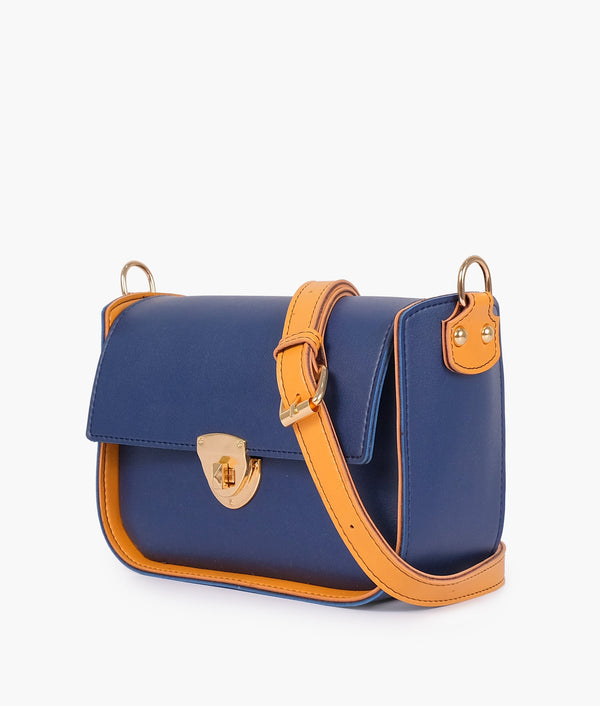 RTW - Blue saddle bag with twist lock