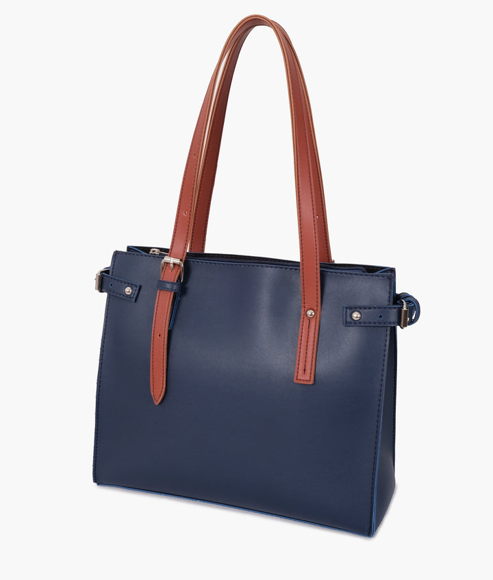 RTW- Blue satchel tote bag