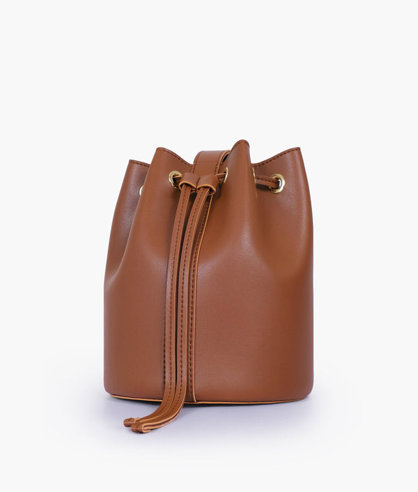 RTW - Brown loop handle bucket bag