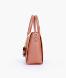 RTW - Brown handbag with flower charm