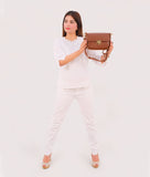 RTW - Brown saddle bag with twist lock