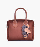 RTW Horse brown suede mini bowling bag