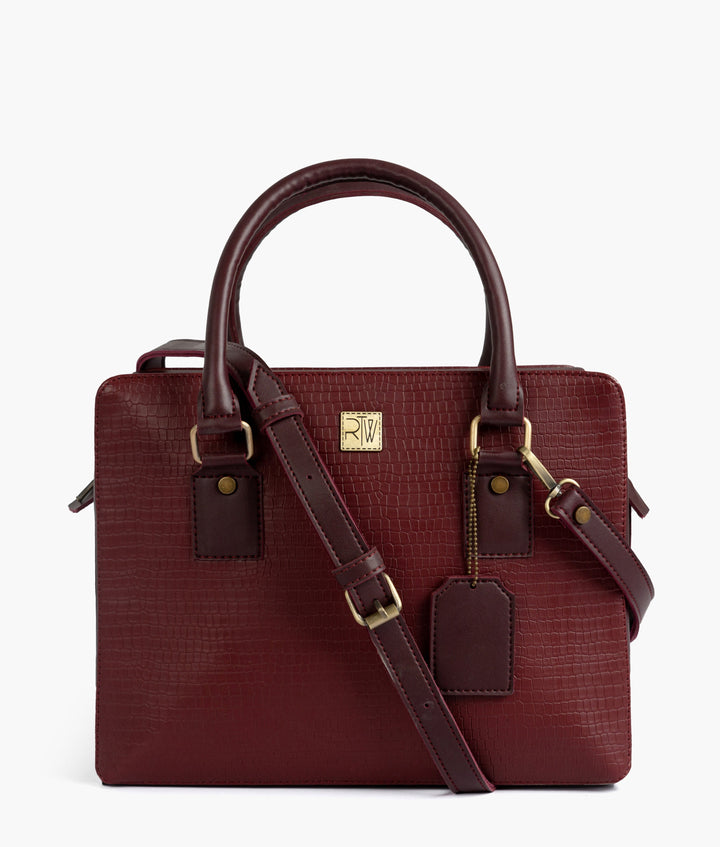 RTW - Burgundy mini duffle bag