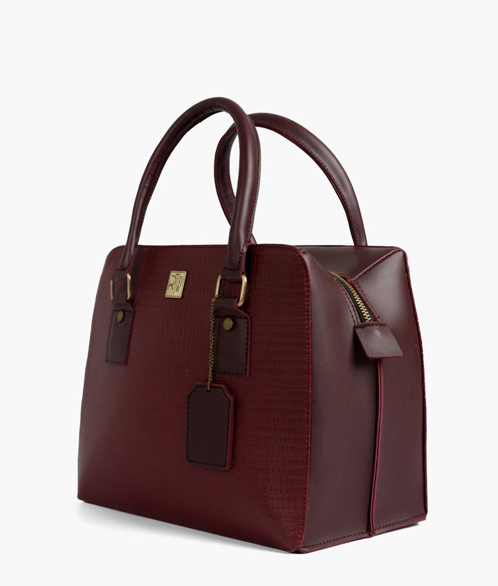 RTW - Burgundy mini duffle bag