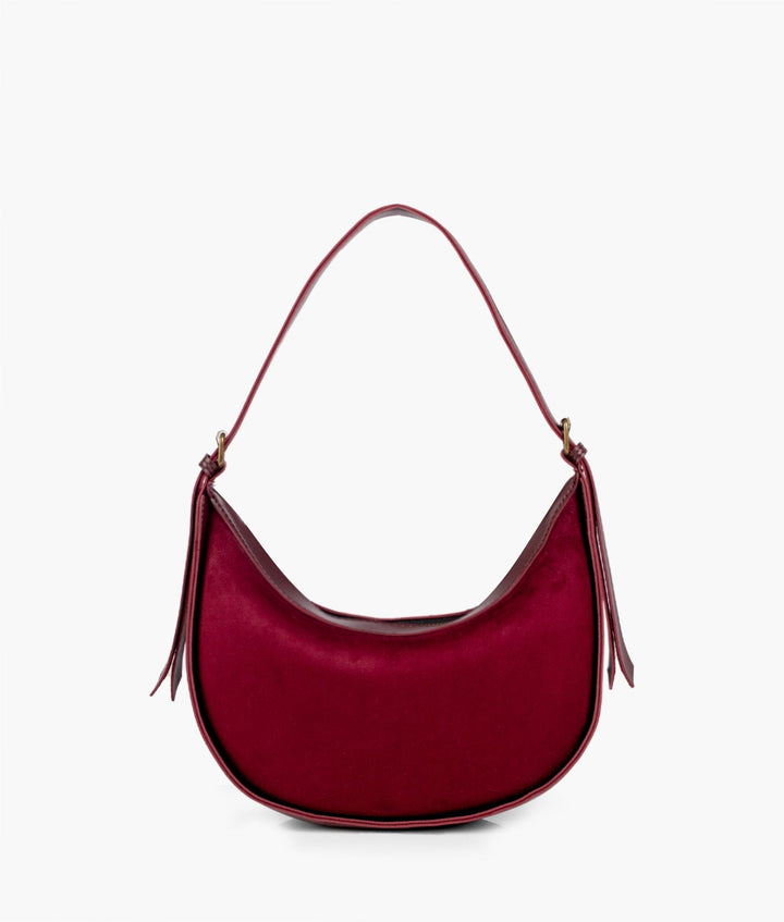 RTW - Burgundy suede hobo bag