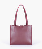 RTW - Burgundy suede mini tote bag