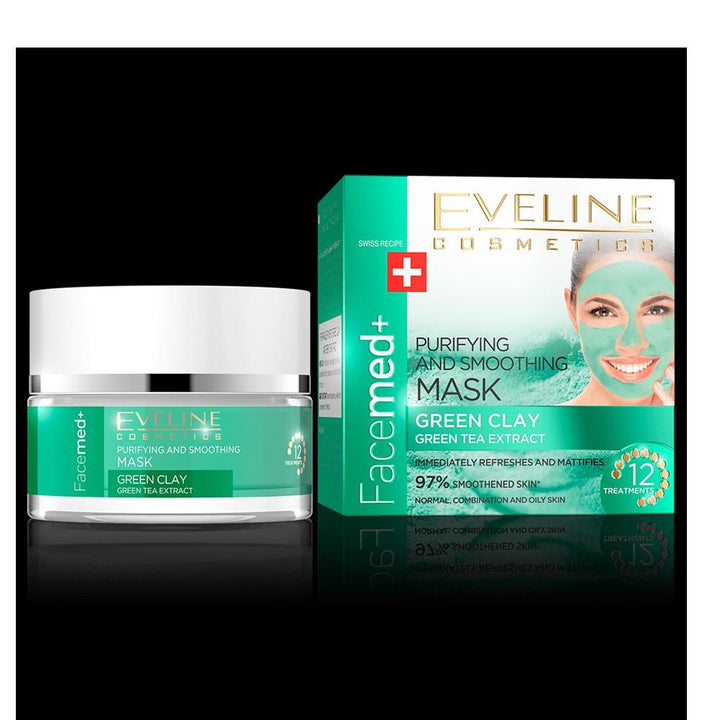 Eveline- FACEMED Green Clay Mask, 50ml