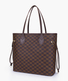 RTW - Dark brown checkered neverfull tote bag