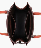 RTW - Dark brown suede satchel tote bag