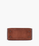 RTW - Dark brown suede vintage handbag