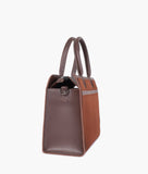 RTW - Dark brown suede vintage handbag