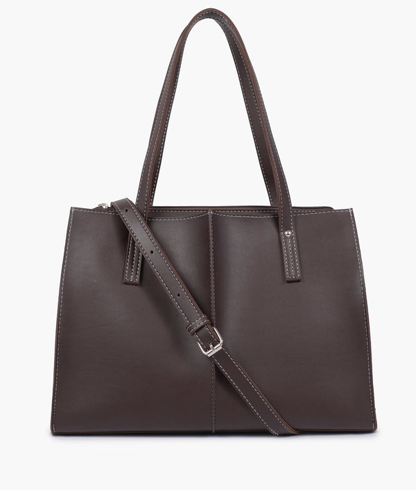 RTW - Dark brown work tote bag