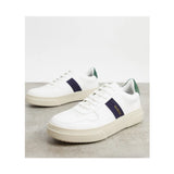 Asos Design- Topman trainers with navy stripe in white