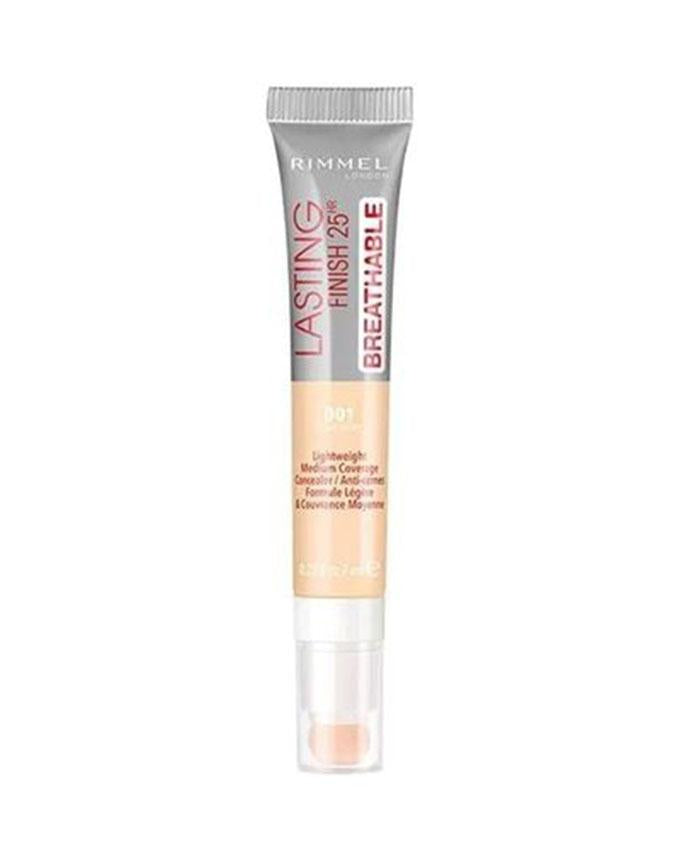 Rimmel- Lasting Finish Breathable Concealer, Shade 001, Light Ivory