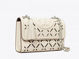 Tory Burch-Fleming Diamond Perforated Shoulder Bag  New Ivory