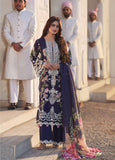 Elaf Premium Eid Edit Embroidered Lawn 3 Piece Unstitched Suit EF24PEE D-12B YAZMIN