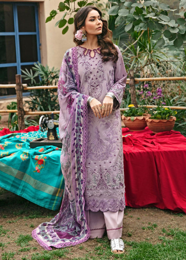 Florent Embroidered Lawn 3 Piece Unstitched Suit FL24LL-1A