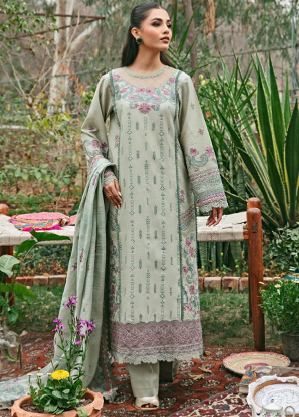 Florent Embroidered Lawn 3 Piece Unstitched Suit FL24LL-3B