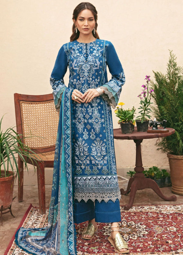 Florent Embroidered Lawn 3 Piece Unstitched Suit FL24LL-5A