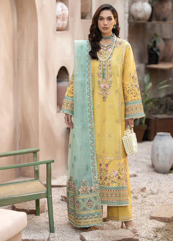 Gulposh By Serene Luxury Embroidered Lawn 3 Piece Unstitched Suit S24GLL-44-ZAIRA