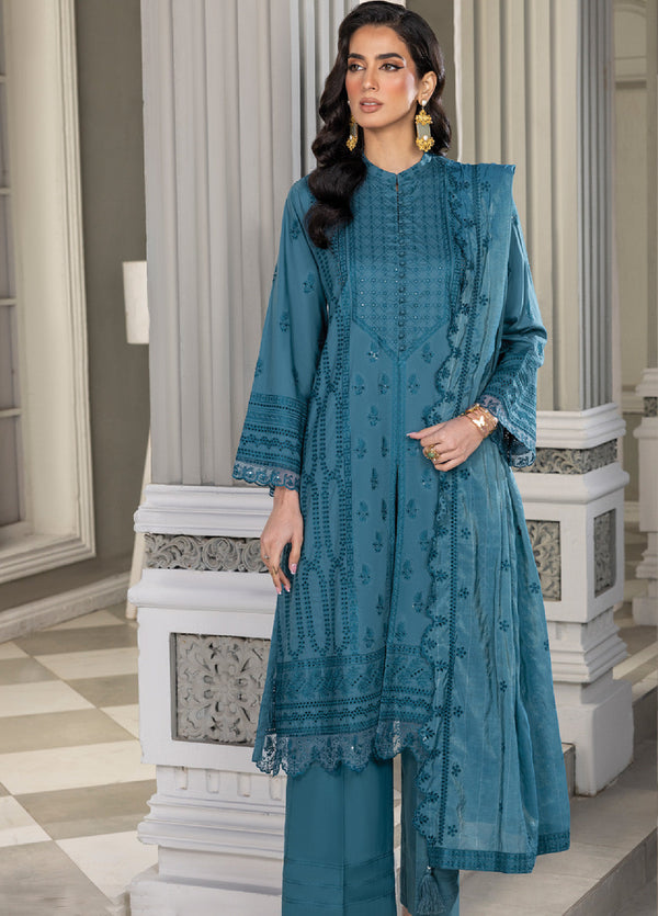 LSM Lakhany Eid Edition Embroidered Lawn 3 Piece Unstitched Suit LSM24EEL-LG-SR-0170