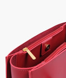 RTW - Maroon zipper shoulder bag with long handle