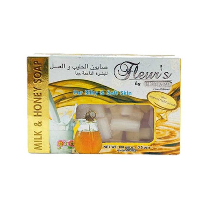 HEMANI HERBAL - Fleur's Milk and Honey Soap 100gm