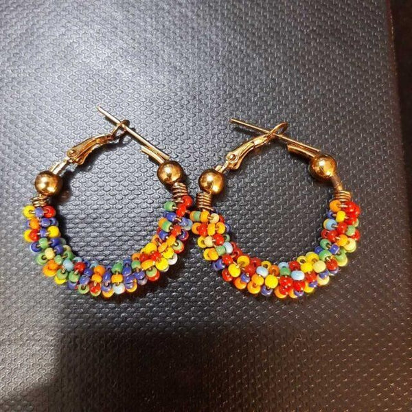 Zardi- Multi Beaded Hoop Earring - ZE01