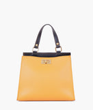 RTW - Mustard front lock top-handle mini bag