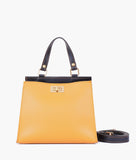 RTW - Mustard front lock top-handle mini bag